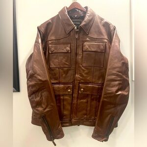 NEW Harley-Davidson® Men's Portage Midweight Leather Jacket. Size XL